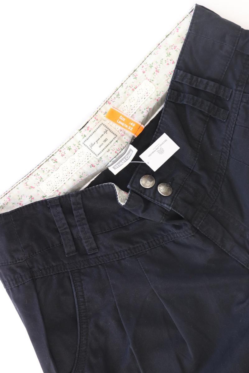 Street One Chinohose Gr. 40/L32 blau aus Baumwolle