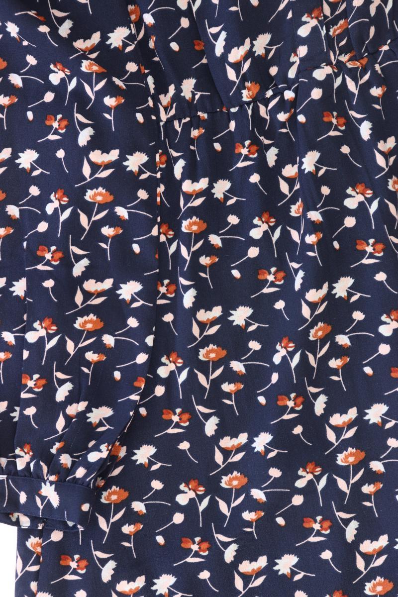 About You Langarmkleid Gr. 38 mit Blumenmuster blau aus Polyester