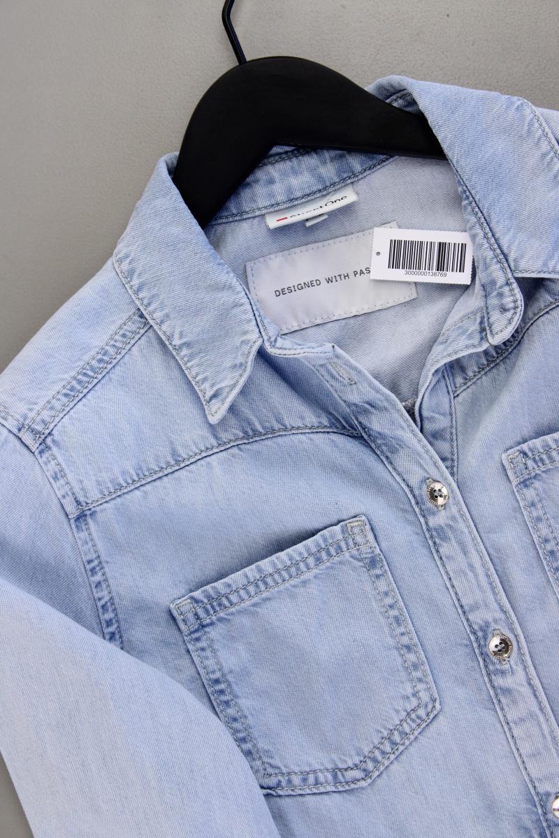 Street One Jeanskleid Gr. 34 neuwertig 3/4 Ärmel blau aus Baumwolle