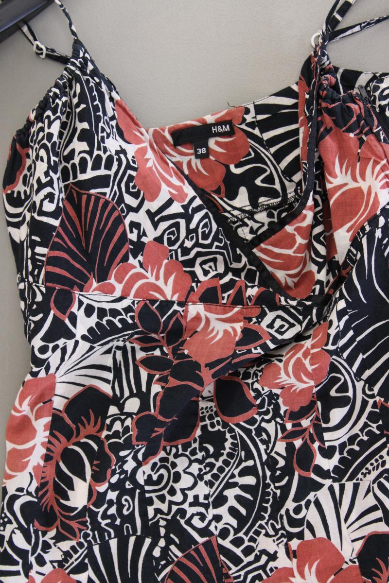 H&M Y2K Trägerkleid Gr. 38 mehrfarbig aus Baumwolle