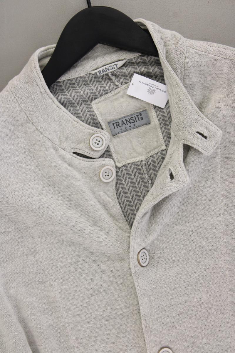 Transit Strickjacke für Herren Gr. M Langarm creme