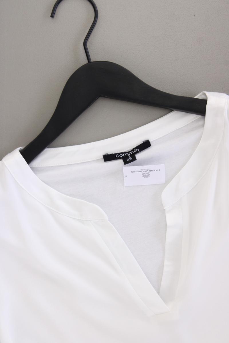 comma, Classic Bluse Gr. 42 3/4 Ärmel weiß aus Polyester