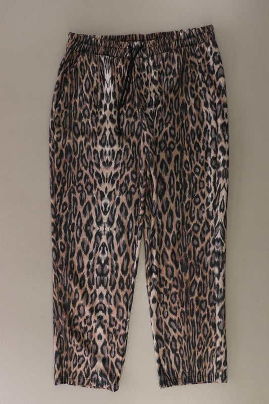 Zara Stoffhose Gr. L mit Tierdruck braun aus Polyester