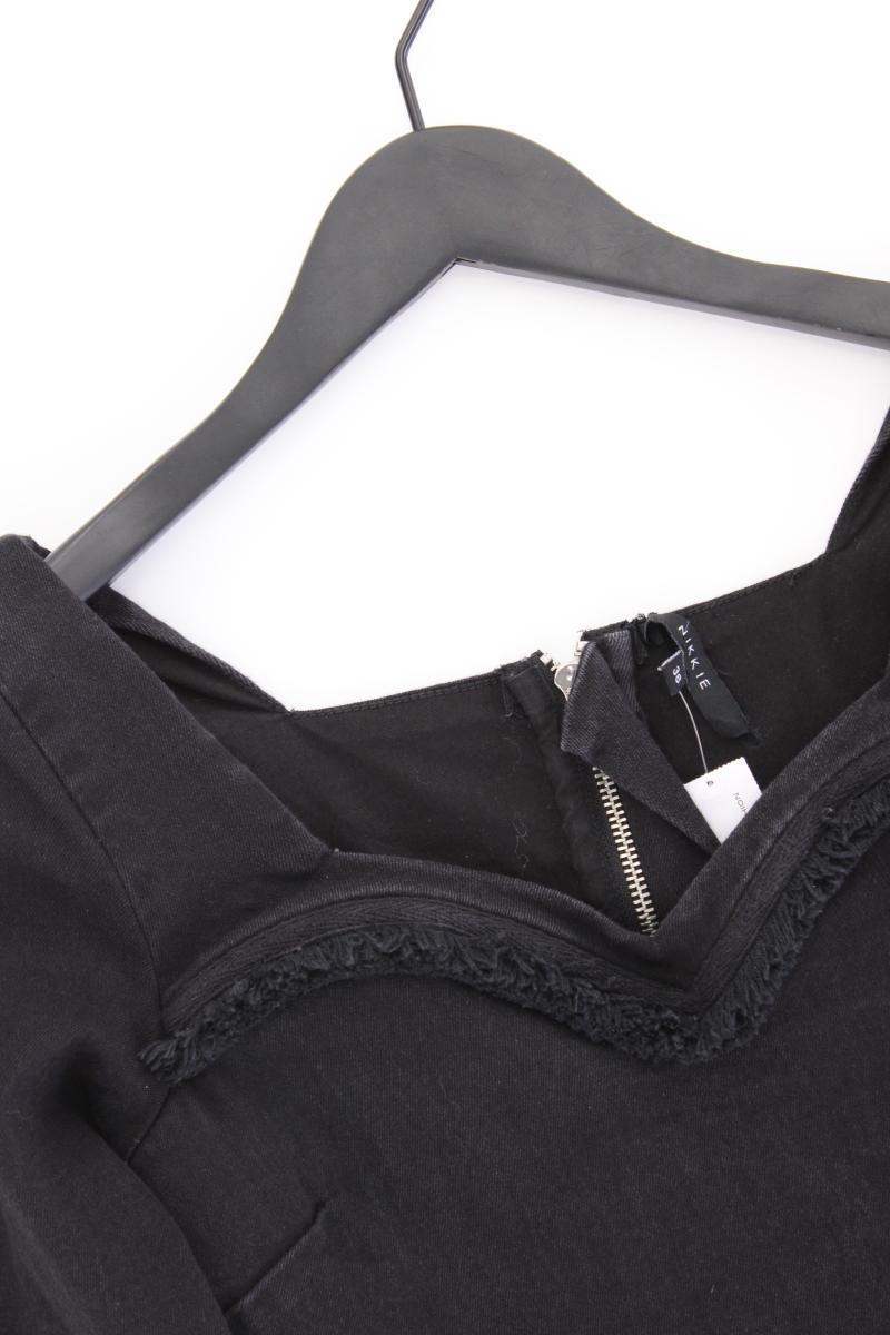 Nikkie Jeanskleid Gr. 36 Langarm grau aus Baumwolle