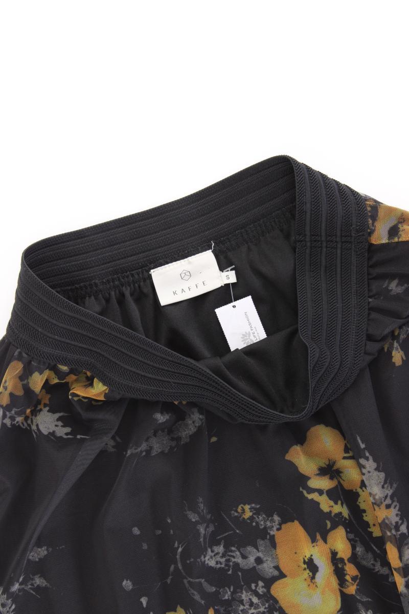 Kaffe Tüllrock Gr. S mit Blumenmuster schwarz aus Polyester
