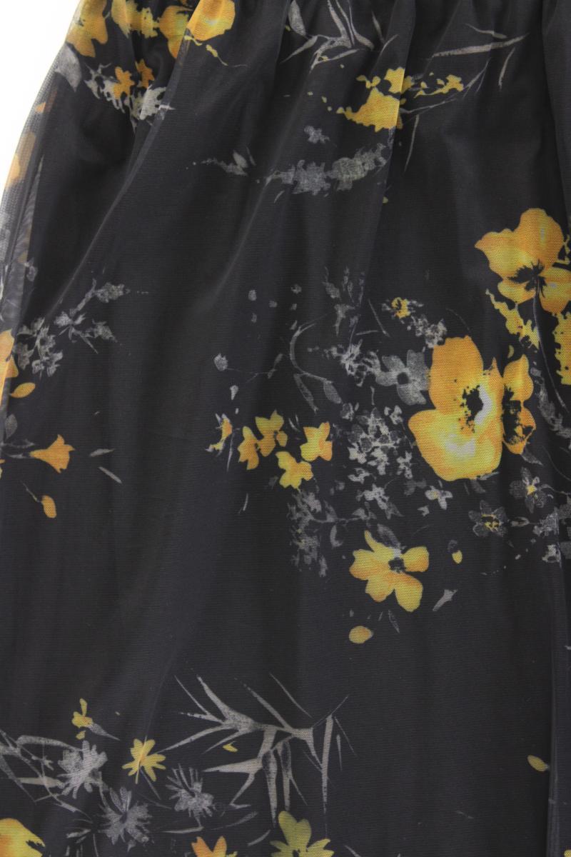 Kaffe Tüllrock Gr. S mit Blumenmuster schwarz aus Polyester