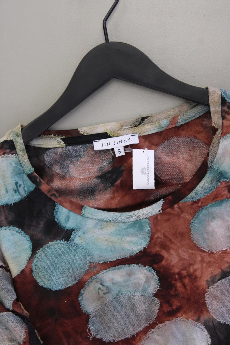 Printshirt Gr. S Langarm mehrfarbig aus Polyester