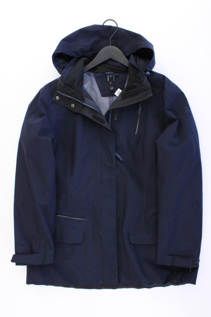 Schöffel Kapuzenjacke Gr. 46 blau aus Polyamid