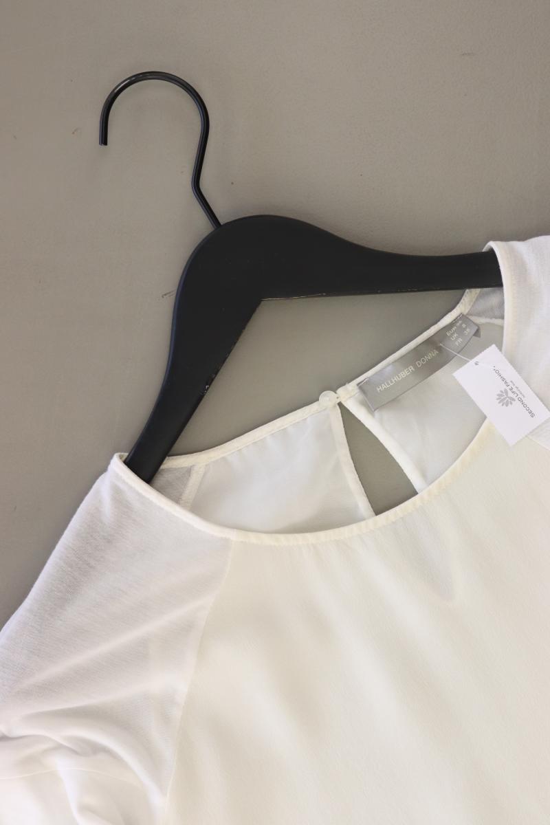 Hallhuber Donna Kurzarmbluse Gr. 36 creme