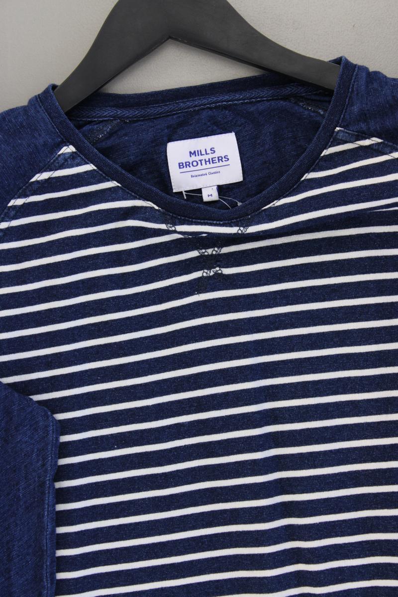 Mills Brothers Longsleeve-Shirt für Herren Gr. M Langarm blau