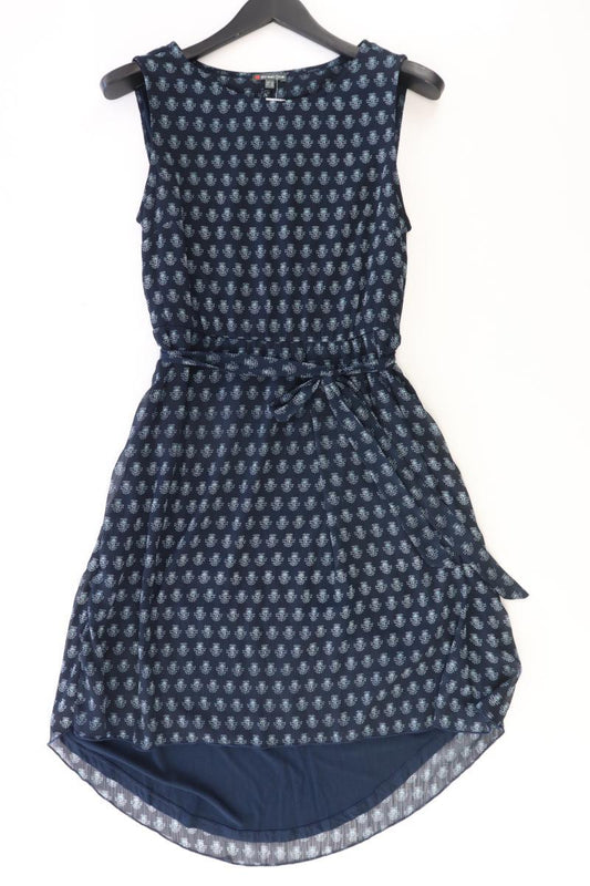 Street One Chiffonkleid Gr. 38 mit Gürtel Ärmellos blau aus Polyester