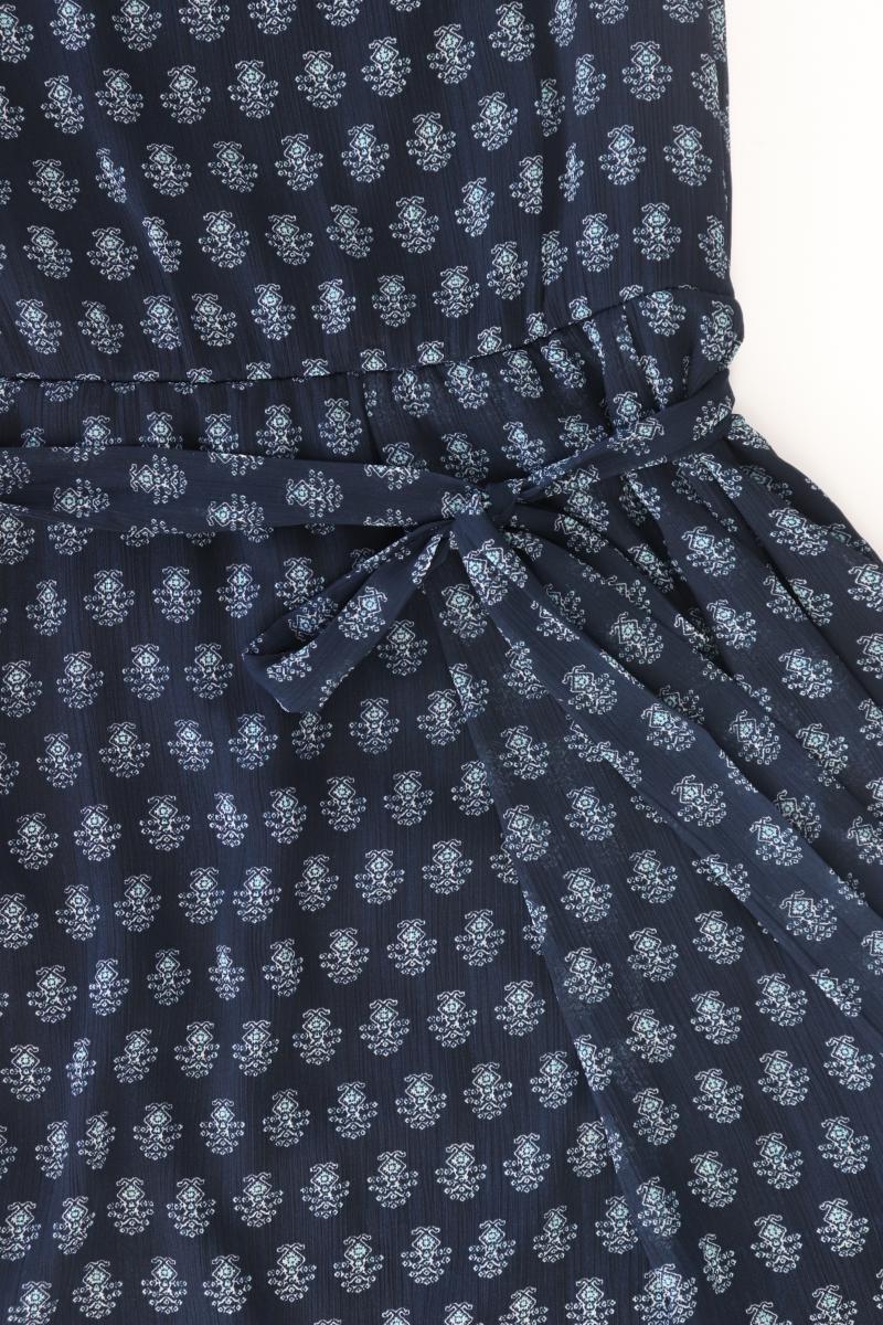 Street One Chiffonkleid Gr. 38 mit Gürtel Ärmellos blau aus Polyester