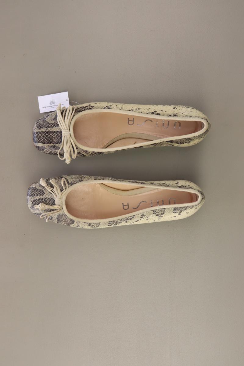 Unisa Ballerinas Gr. 39 mit Tierdruck mehrfarbig aus Leder