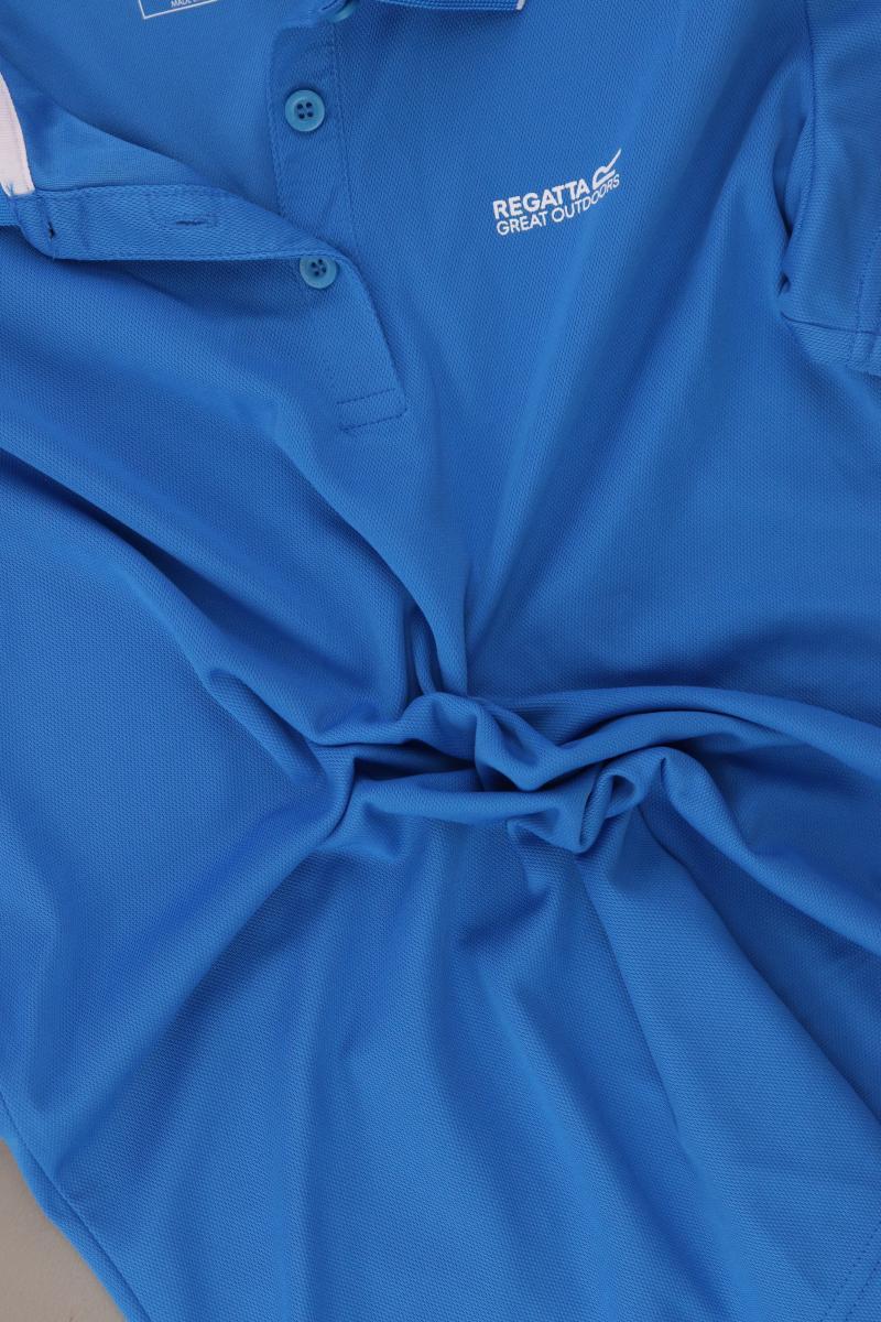 Regatta Poloshirt Gr. 44 Kurzarm blau