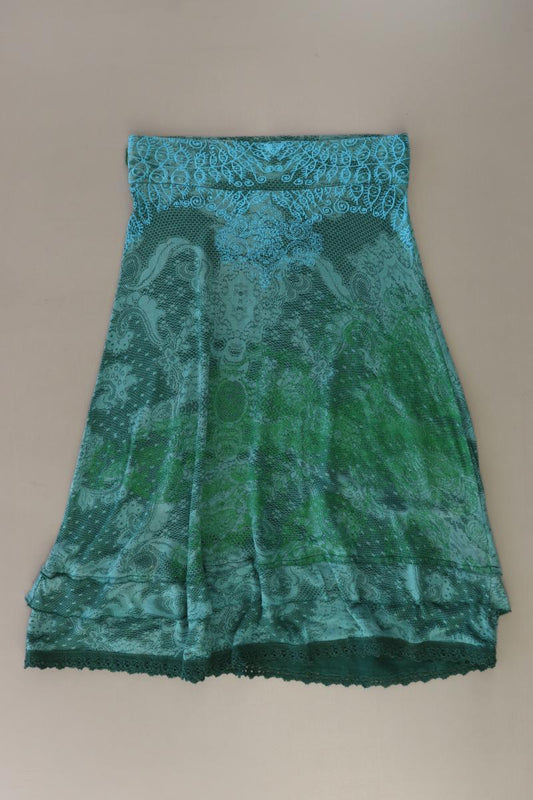 Desigual Stretchrock Gr. XS mit Blumenmuster grün
