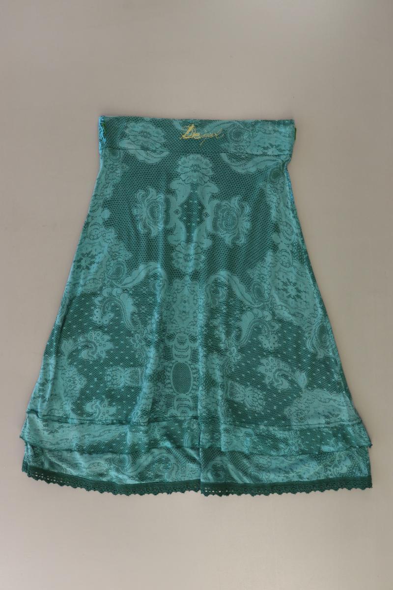 Desigual Stretchrock Gr. XS mit Blumenmuster grün