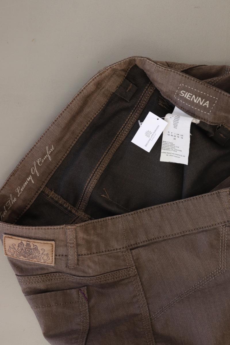 s.Oliver Hose Gr. 42 Modell Sienna braun aus Baumwolle
