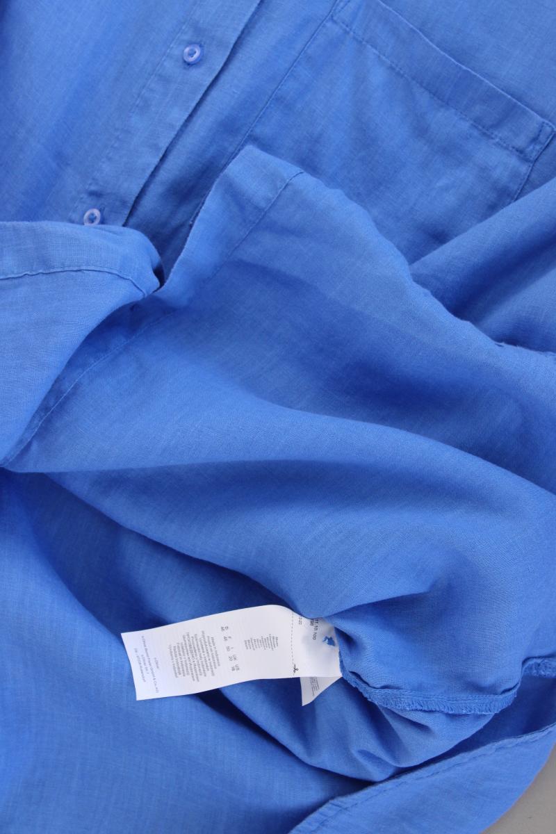 s.Oliver Leinenbluse Gr. 46 Langarm blau