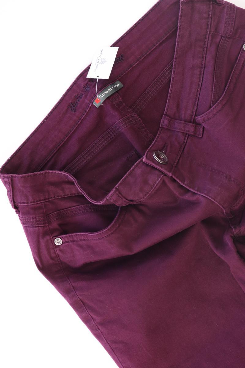 Street One Hose Gr. 34 lila aus Baumwolle