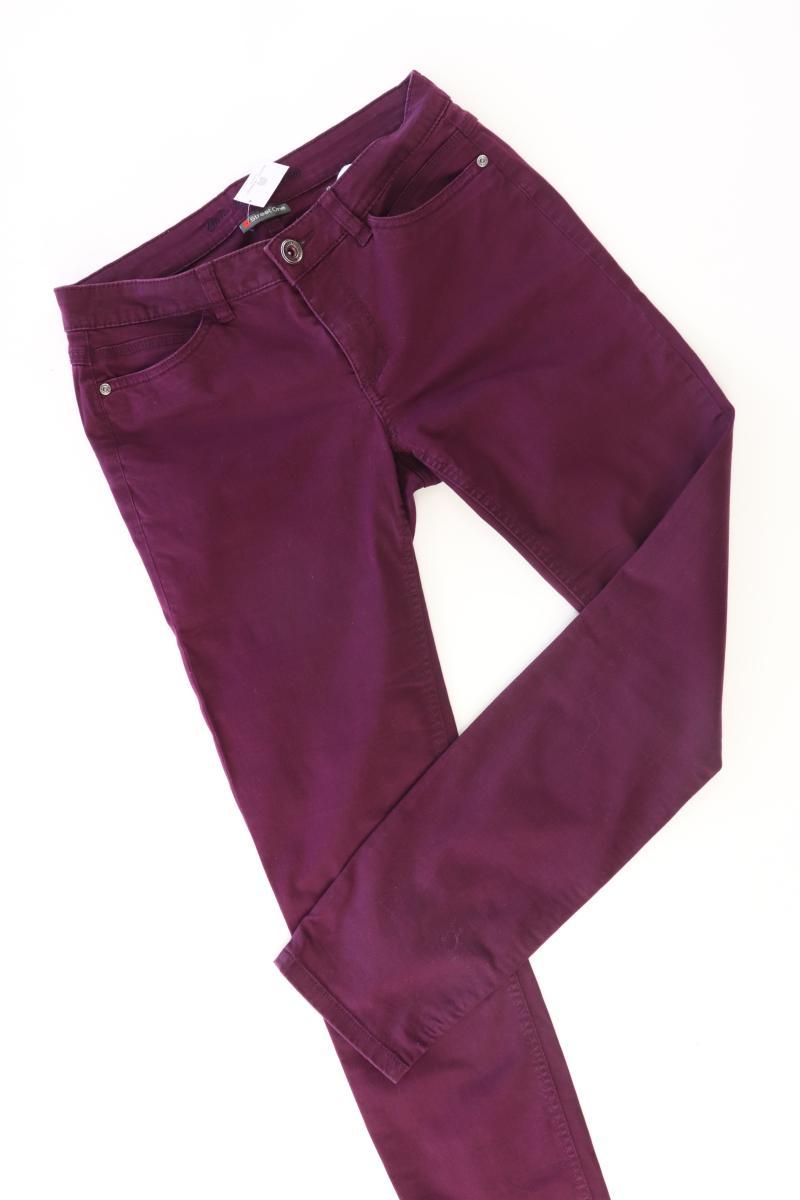 Street One Hose Gr. 34 lila aus Baumwolle