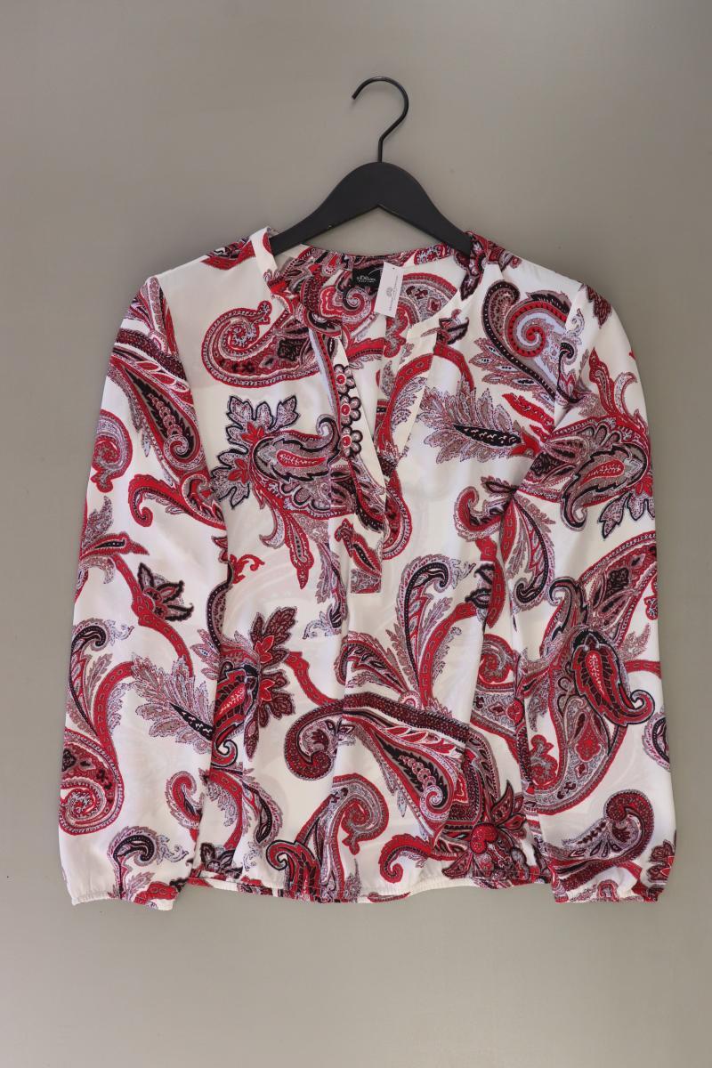 s.Oliver Black Label Langarmbluse Gr. 38 mit Paisleymuster mehrfarbig