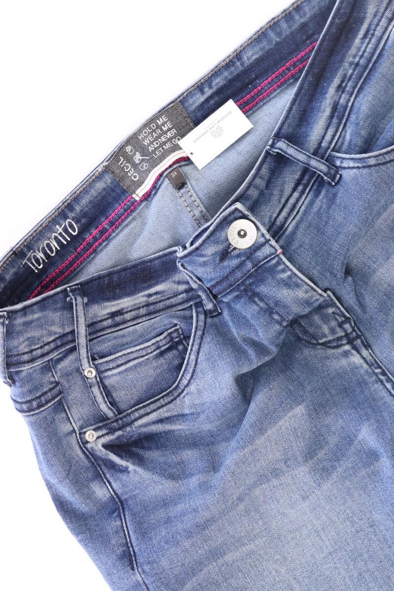 Cecil Straight Jeans Gr. W31 blau aus Baumwolle
