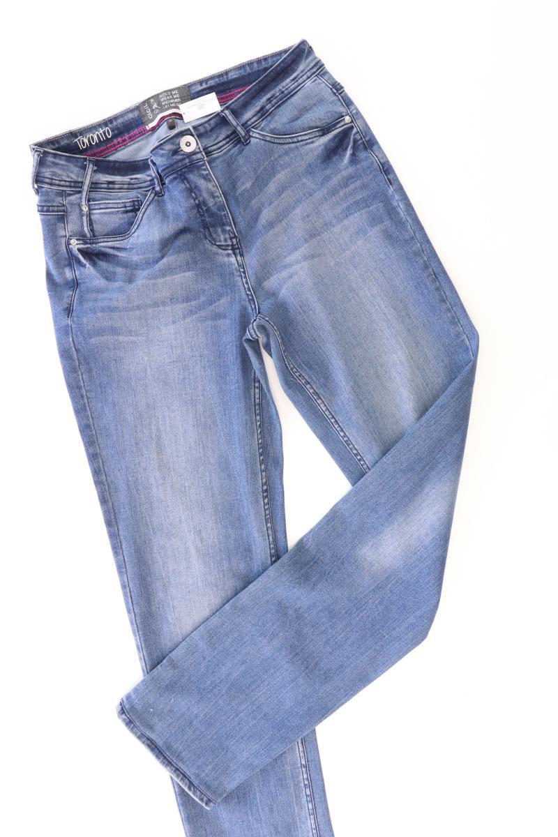 Cecil Straight Jeans Gr. W31 blau aus Baumwolle