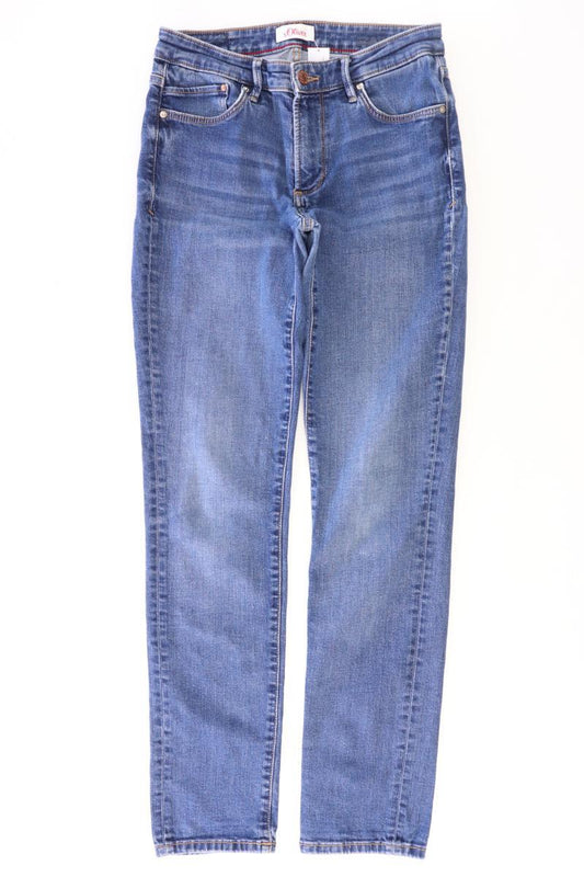 s.Oliver Skinny Jeans Gr. 34 blau aus Baumwolle