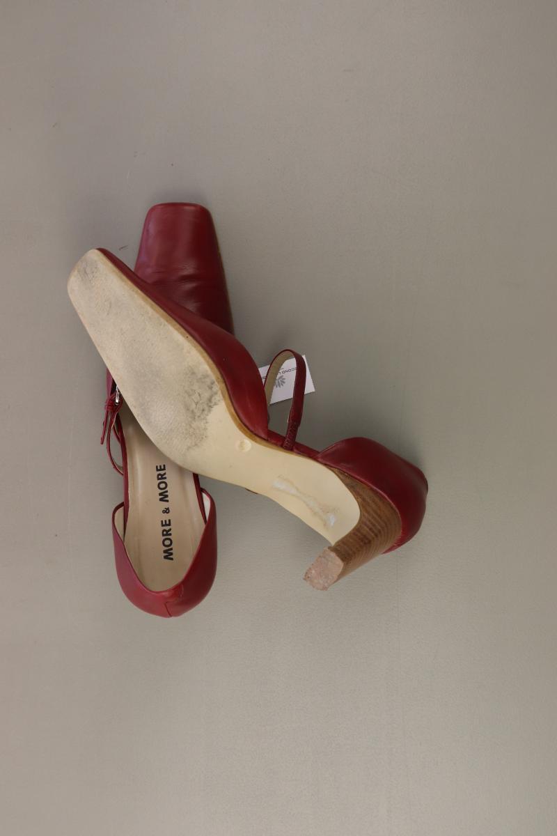More&More Pumps Gr. 39 rot aus Leder