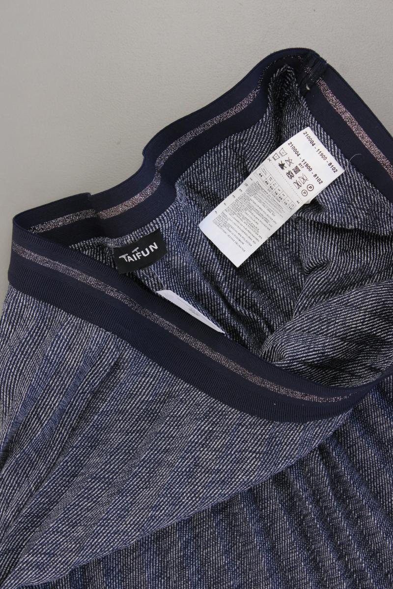 Taifun Faltenrock Gr. 44 neuwertig blau aus Polyester