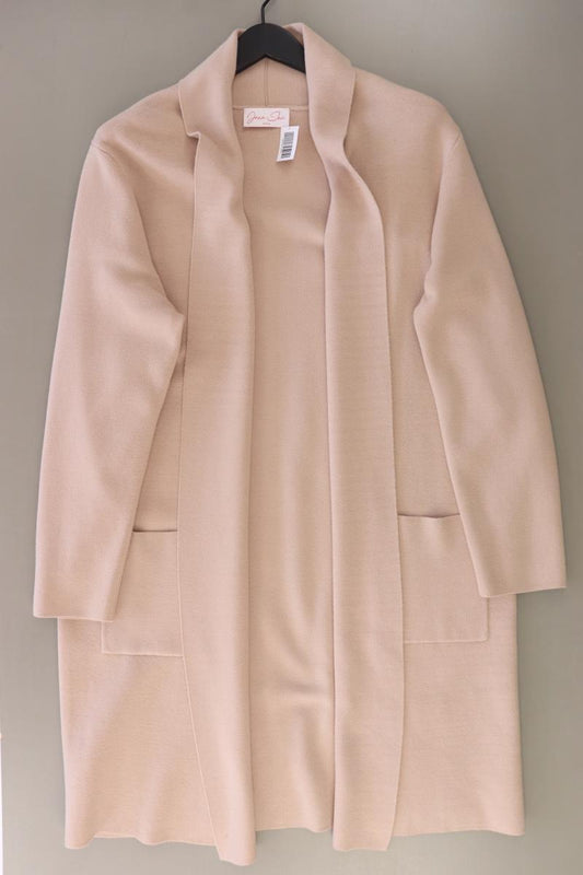Jana Ina Fashion Regular Cardigan Gr. 44 Langarm creme aus Viskose