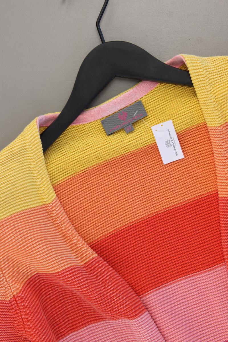 Lieblingsstück Strickjacke Gr. 38 gestreift Langarm mehrfarbig aus Baumwolle