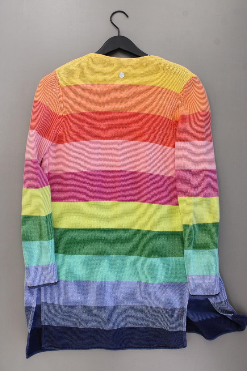 Lieblingsstück Strickjacke Gr. 38 gestreift Langarm mehrfarbig aus Baumwolle