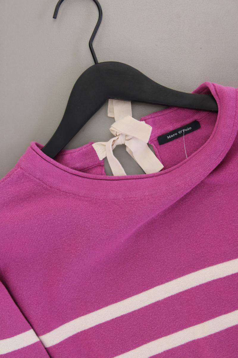 Marc O'Polo Feinstrickpullover Gr. XL gestreift lila aus Baumwolle