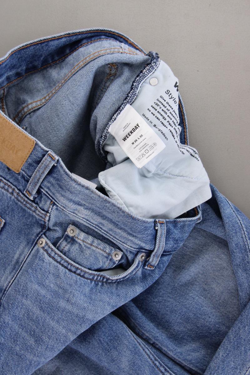 Weekday Baggy Jeans Gr. W26/L32 blau aus Baumwolle