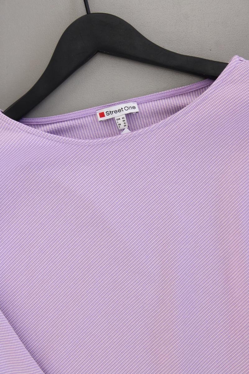 Street One Feinstrickpullover Gr. 42 neuwertig lila aus Baumwolle