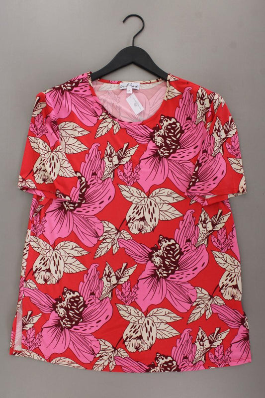 in-Print T-Shirt Gr. 40/42 neuwertig Kurzarm rot aus Polyester