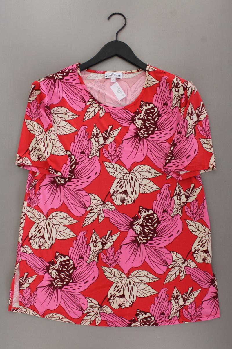 in-Print T-Shirt Gr. 40/42 neuwertig Kurzarm rot aus Polyester