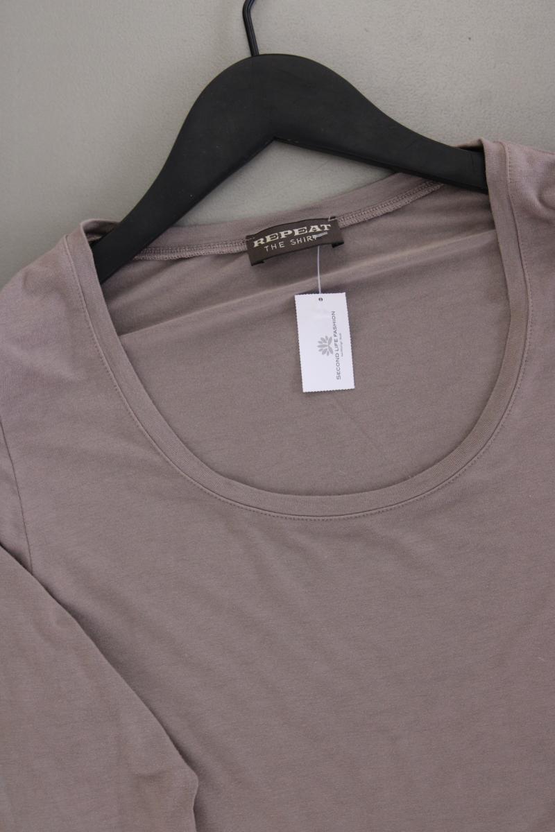 Repeat Longsleeve-Shirt Gr. 42 Langarm grau aus Viskose