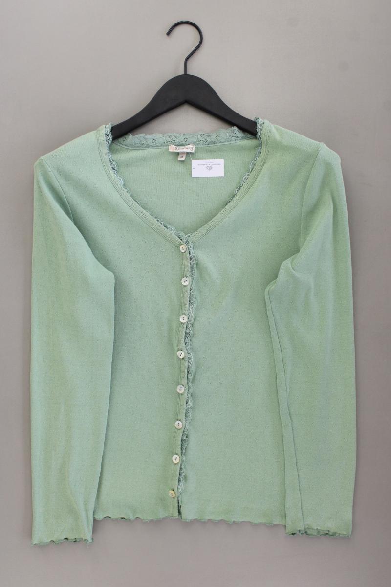 Deerberg Strickjacke Gr. M Langarm grün aus Baumwolle