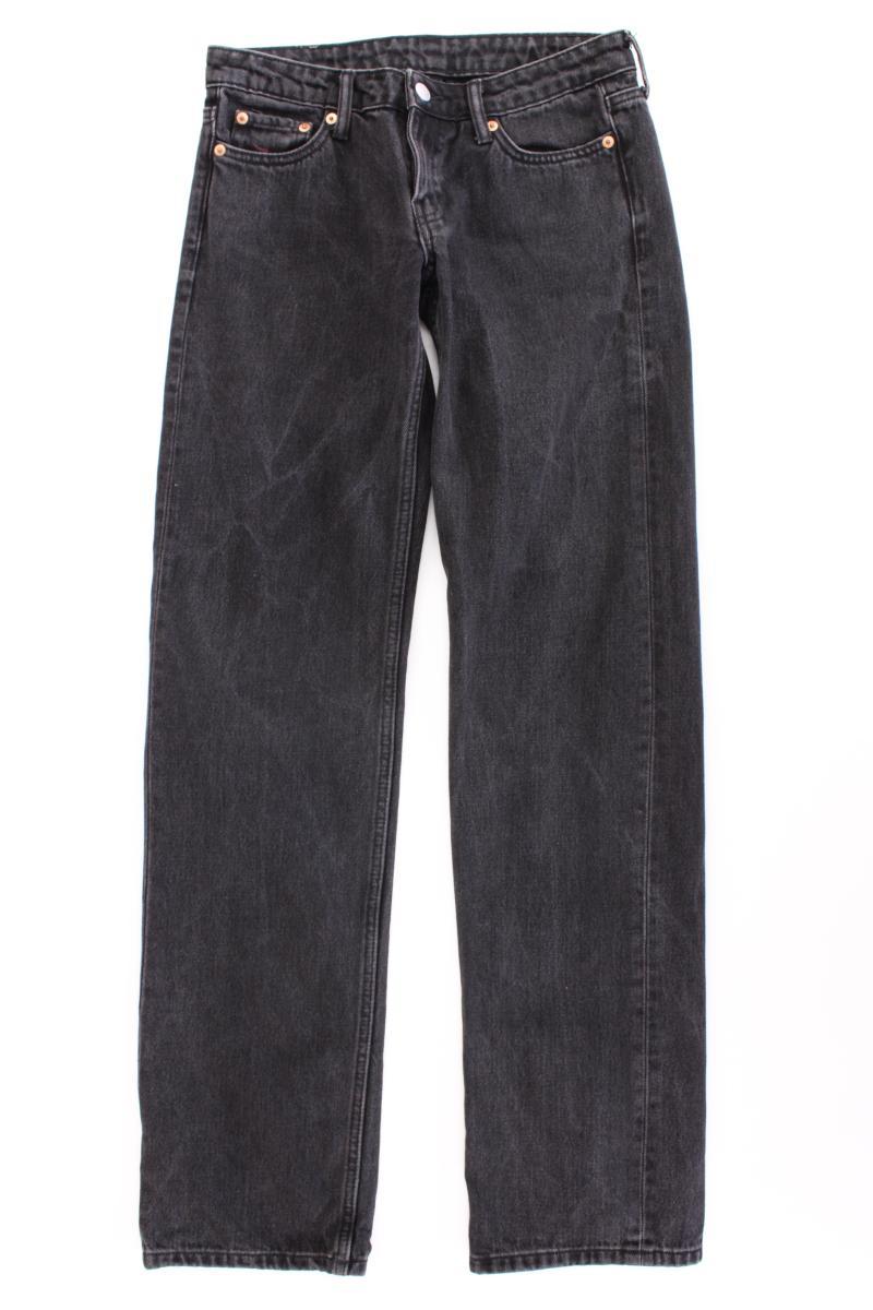 Weekday Straight Jeans Gr. W25/L34 schwarz aus Baumwolle