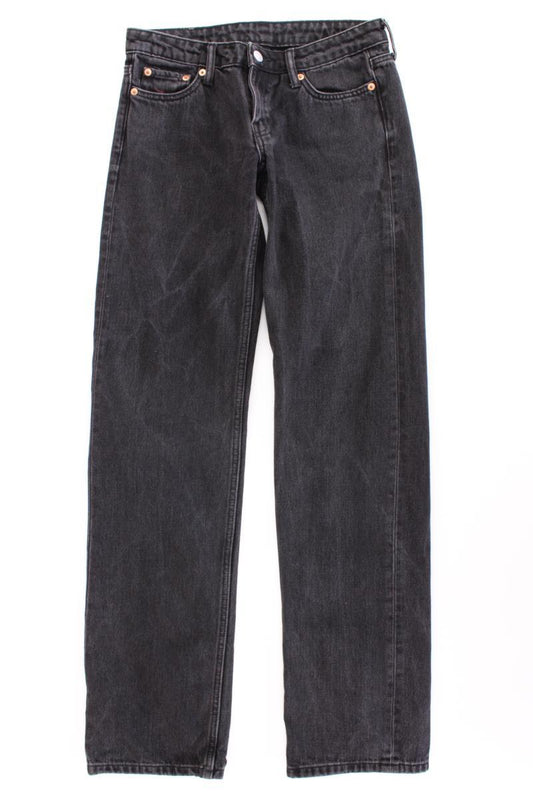 Weekday Straight Jeans Gr. W25/L34 schwarz aus Baumwolle