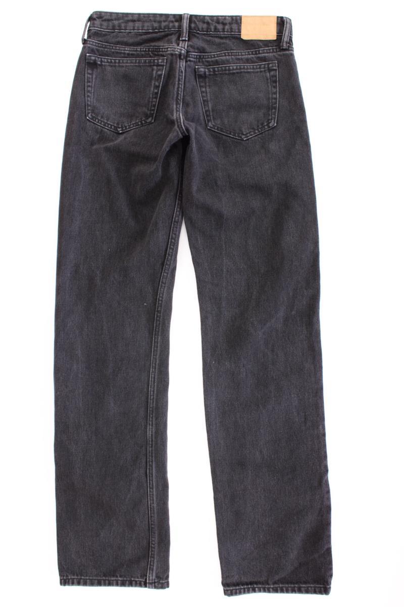 Weekday Straight Jeans Gr. W25/L34 schwarz aus Baumwolle