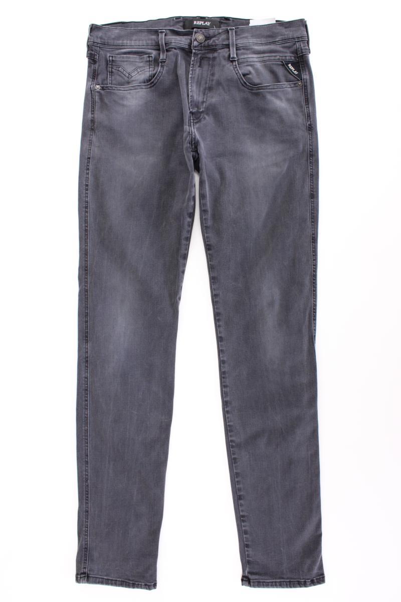 Replay Straight Jeans für Herren Gr. W34/L34 grau aus Baumwolle