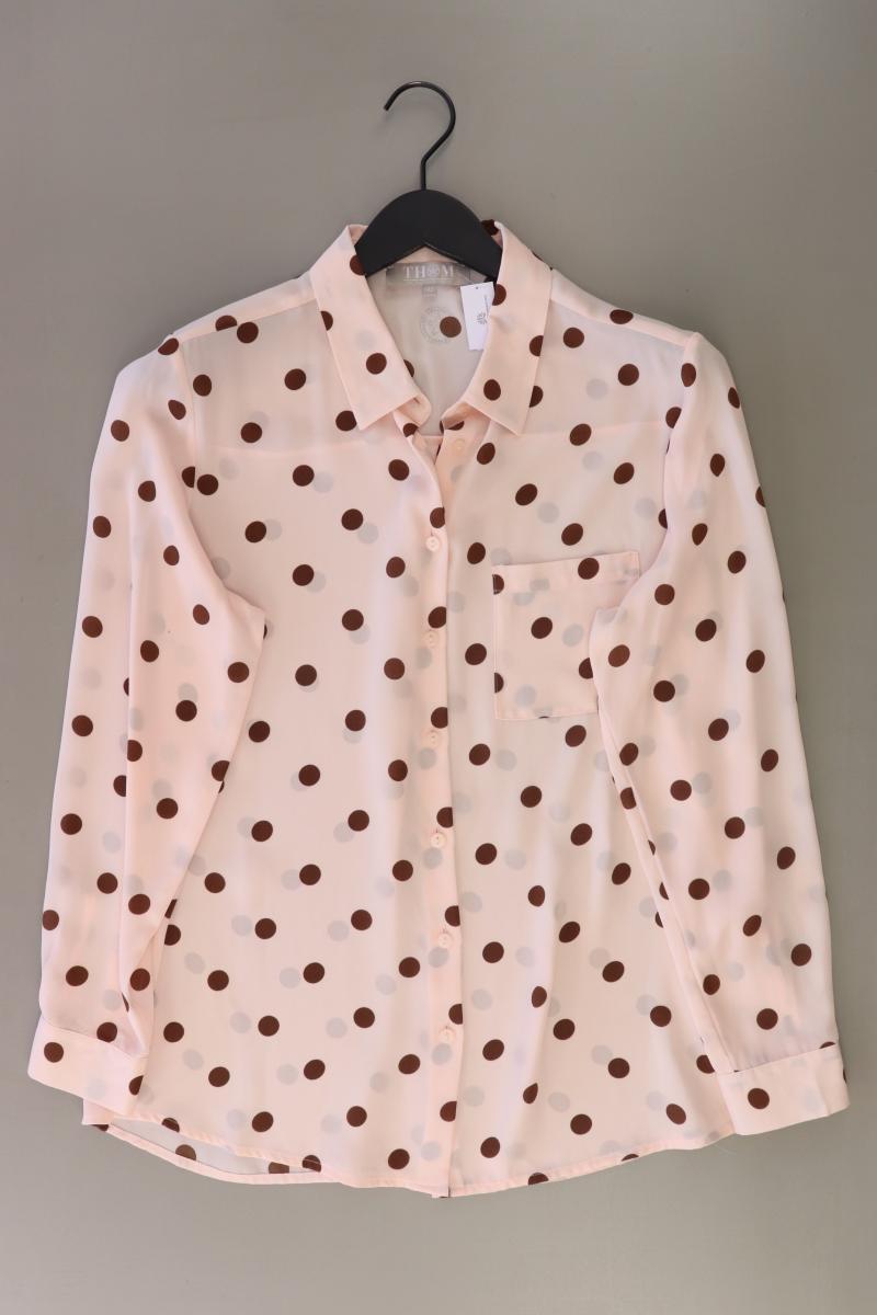 Thom by Thomas Rath Langarmbluse Gr. 42 gepunktet rosa aus Polyester