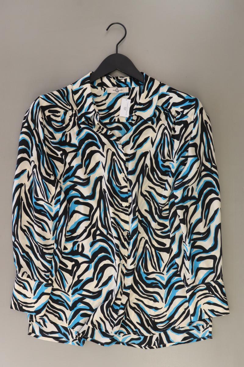 Eva Lutz Langarmbluse Gr. 42 mehrfarbig aus Polyester