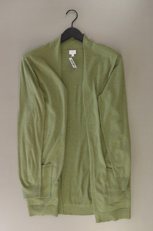 VA Milano Strickjacke mit Wolle Gr. 42 neuwertig Langarm grün aus Polyester