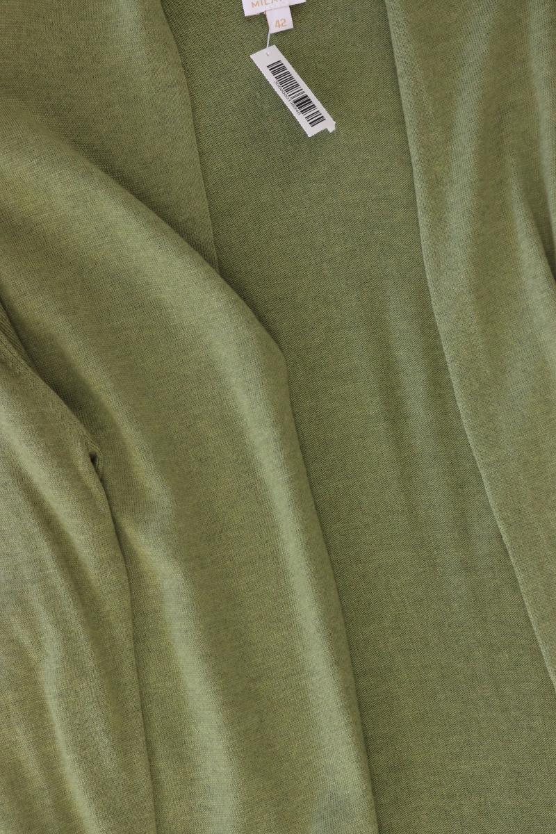 VA Milano Strickjacke mit Wolle Gr. 42 neuwertig Langarm grün aus Polyester