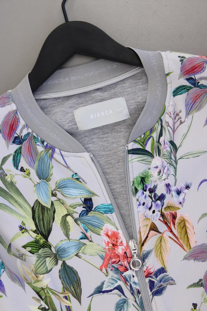 Bianca Blouson Jäckchen Gr. 44 mit Blumenmuster neuwertig mehrfarbig aus Viskose