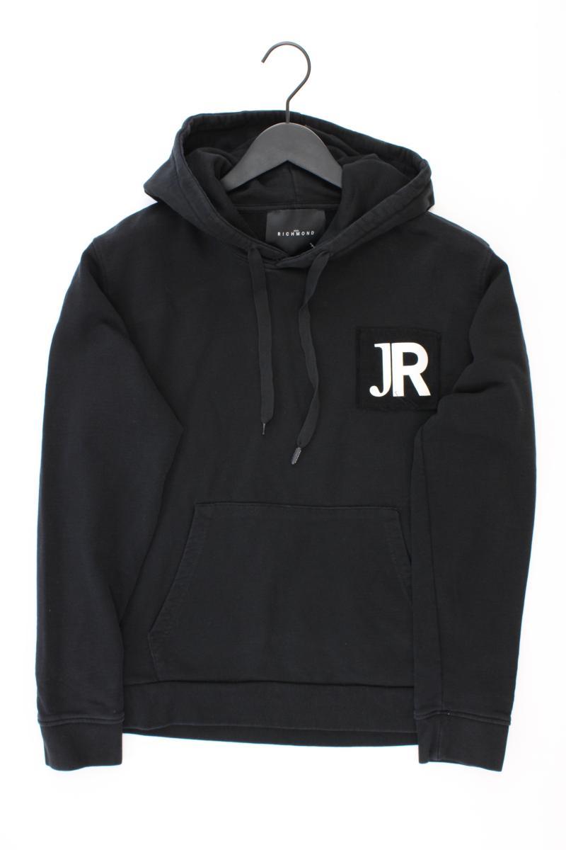 John Richmond Hoodie für Herren Gr. M neuwertig schwarz aus Baumwolle